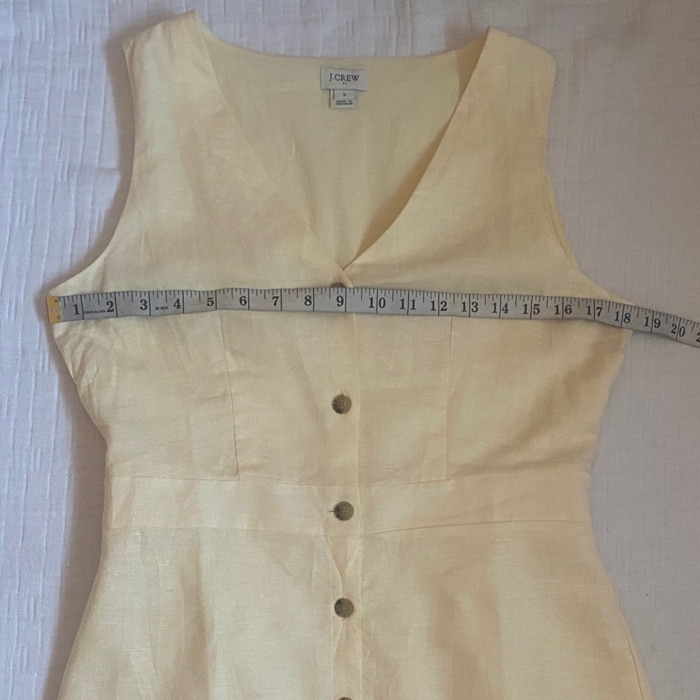 J. CREW Cream Button-Front Mini Dress - Picture 6 of 8
